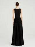 Black Mesh Dress with Twisted Waist SN
