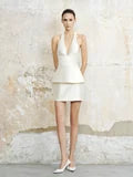 Cream Halter Neck Top