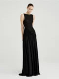 Black Mesh Dress with Twisted Waist SN