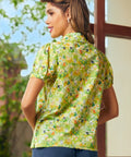 Goose in Bloom Button-Up Top