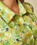 Goose in Bloom Button-Up Top