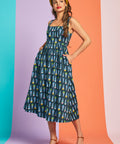 Squarely Charming Midi Dress