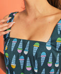 Squarely Charming Midi Dress