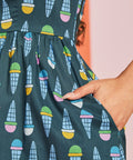 Squarely Charming Midi Dress