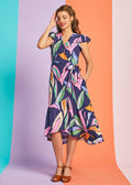 The Brushstroke Breeze Wrap Dress