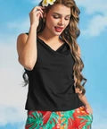 The Getaway Grace Notch Neck Tee