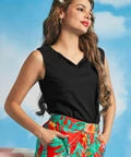 The Getaway Grace Notch Neck Tee