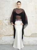 Cream Long A-line Dress
