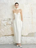 Cream Strapless Dress
