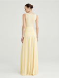 SN Yellow Mesh Dress with Twisted Waist