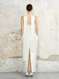 Cream Strapless Dress