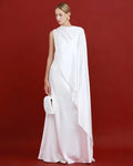 Aurelia Satin Drape Gown