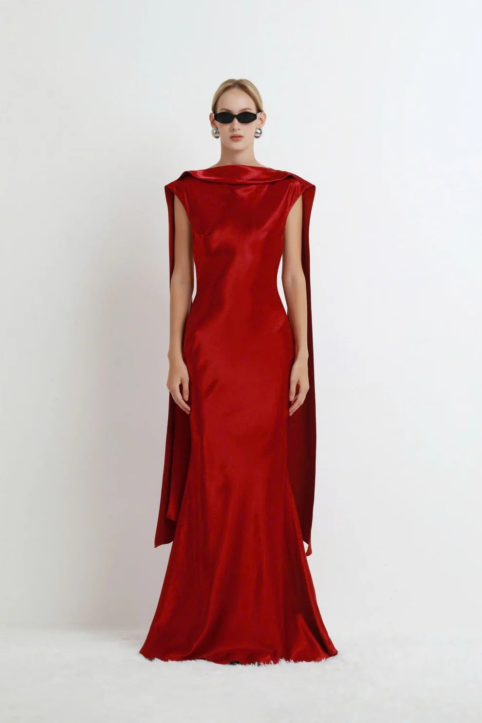 Liora Backless Satin Gown