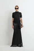 Satin Floor-Length Skirt