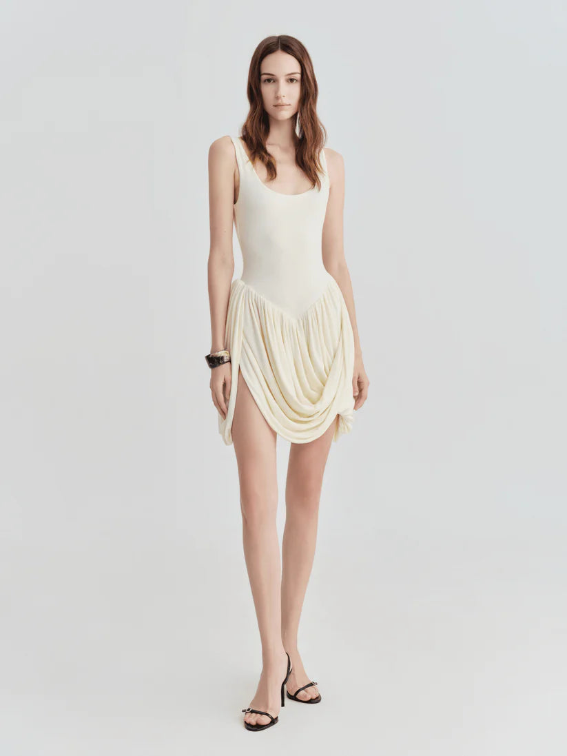 The Sculpted Basque Mini Dress