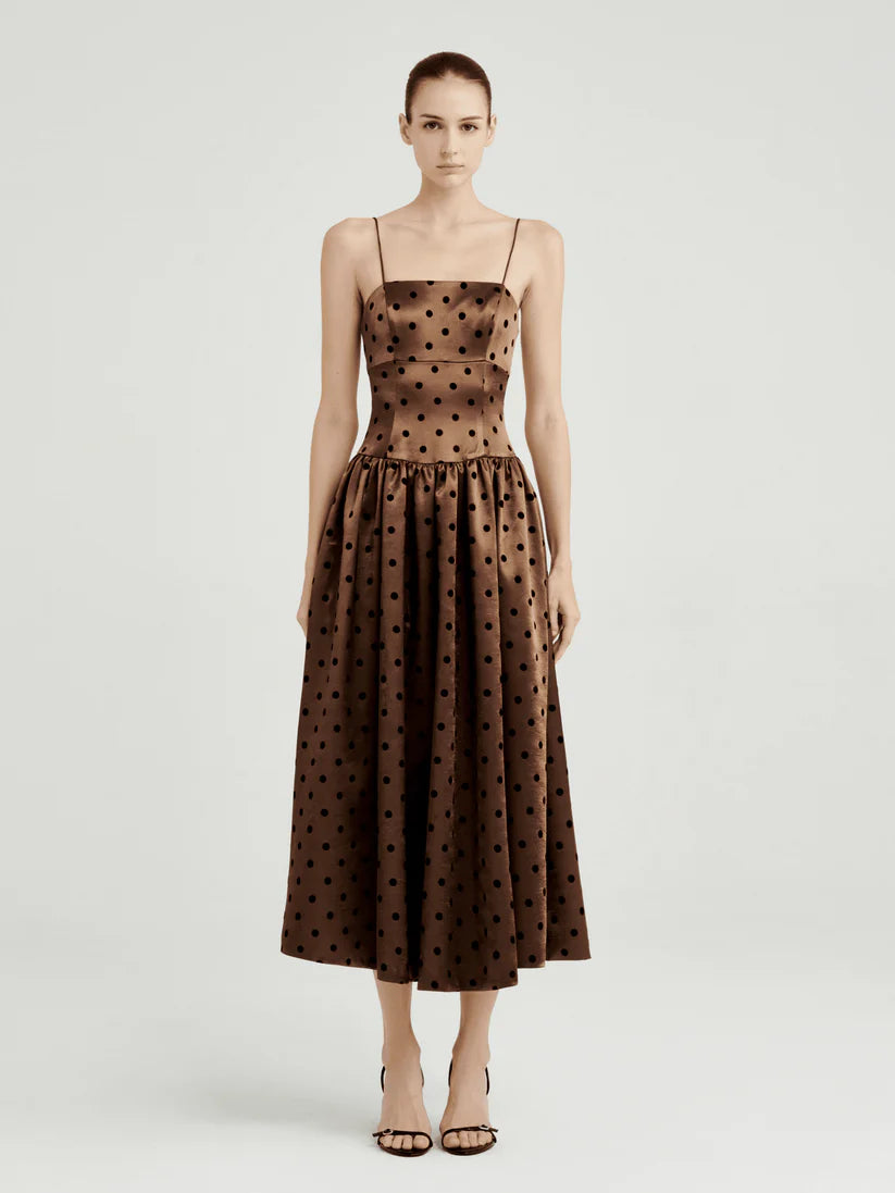 The Sienna Dot Midi Dress