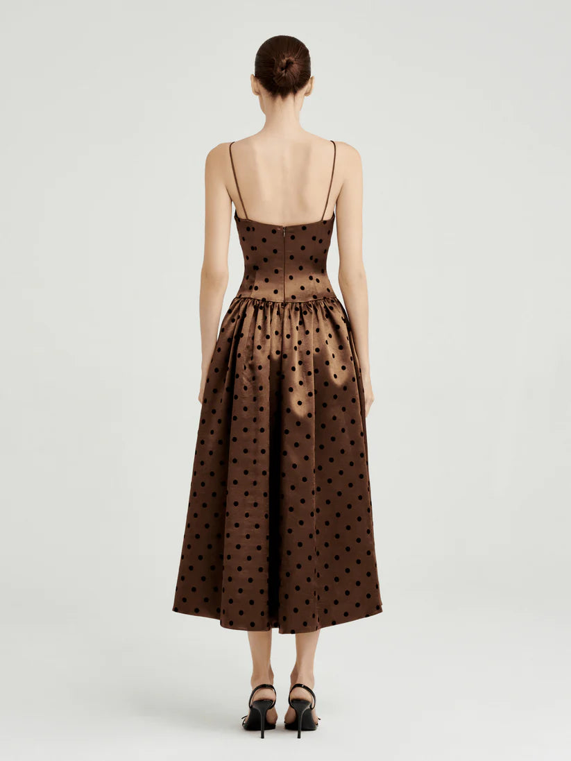 The Sienna Dot Midi Dress